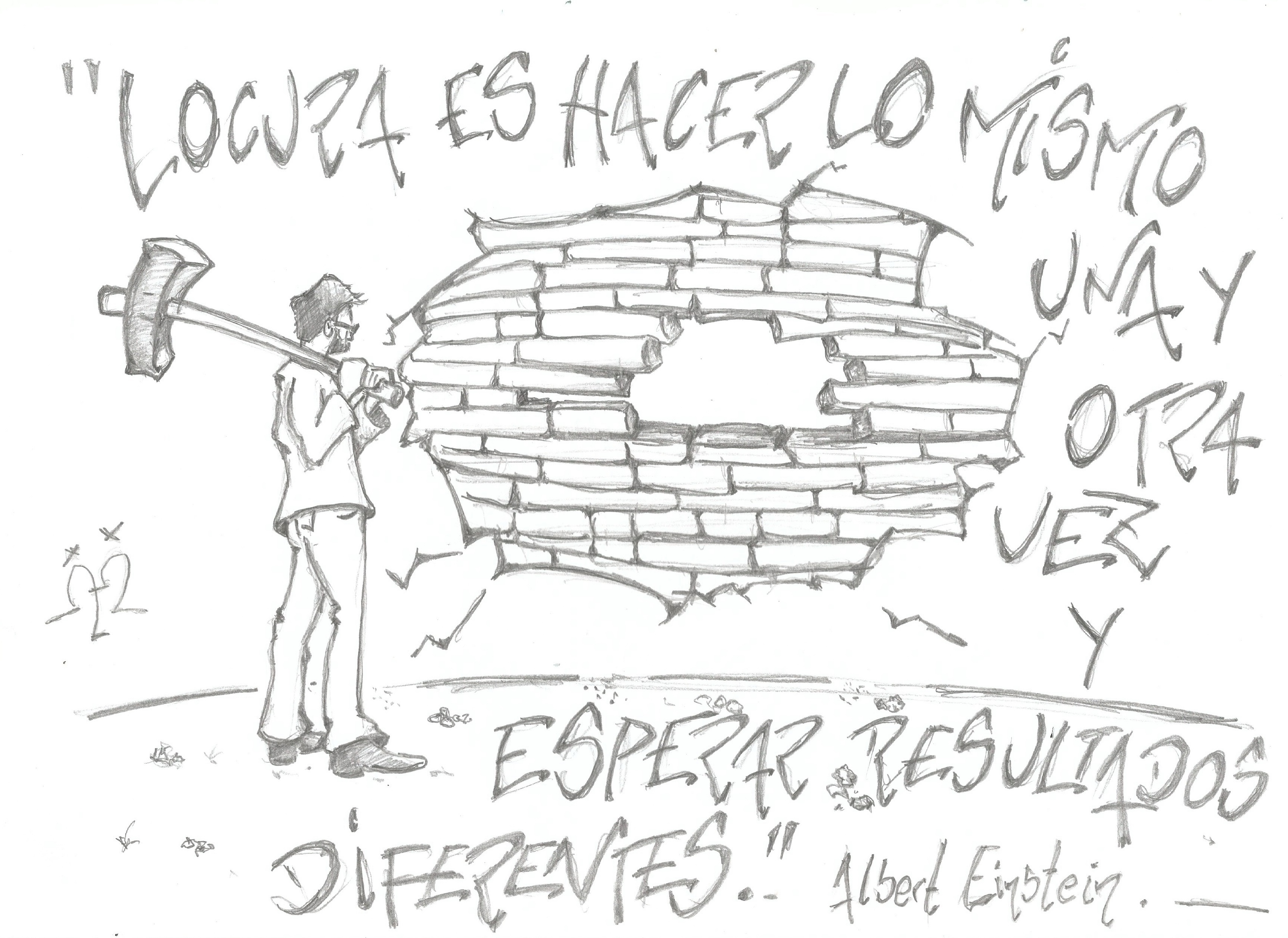 Locura es hacer lo mismo  una y otro vez