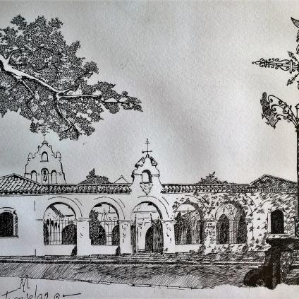 Ermita de La Cinta (Huelva) a plumilla