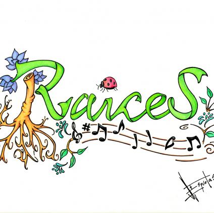 Logotipo del grupo flamenco Raices