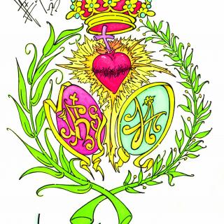Imagen del escudo de La Hermandad de La Victoria de Huelva